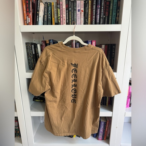 Feel love coffee brown graphic unisex T-shirt tee shirt cotton retro vintage top - Picture 3 of 3